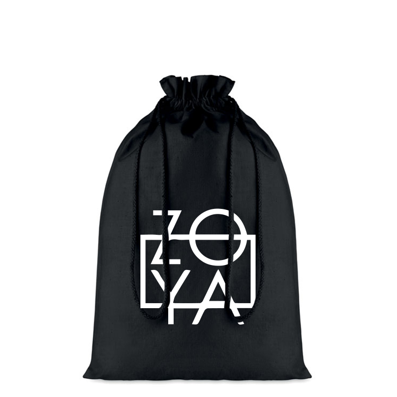 Katoenen tassen voor grote geschenken ‘Noir’ 105 g