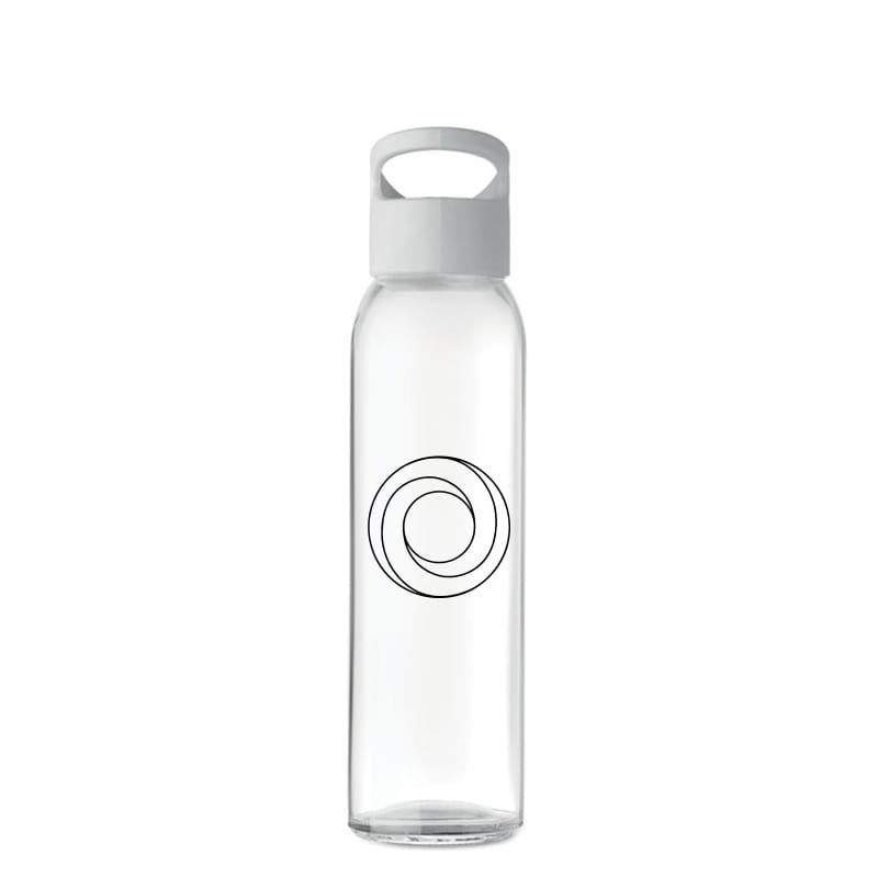 Glazen flessen met design handvat 470 ml